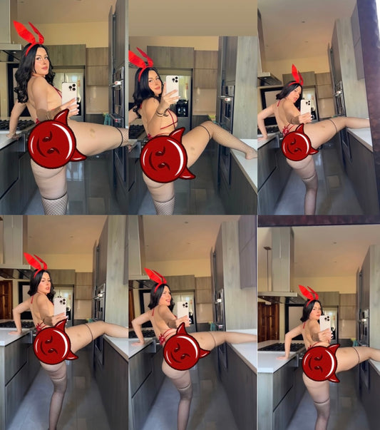 PAQUETE DE FOTOS + VIDEOS CON MI TRAJE DE DIABLITA 👹